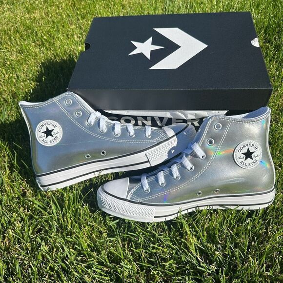 Women’s Chuck Taylor All Star Metallic Converse Size 8 - Picture 1 of 6